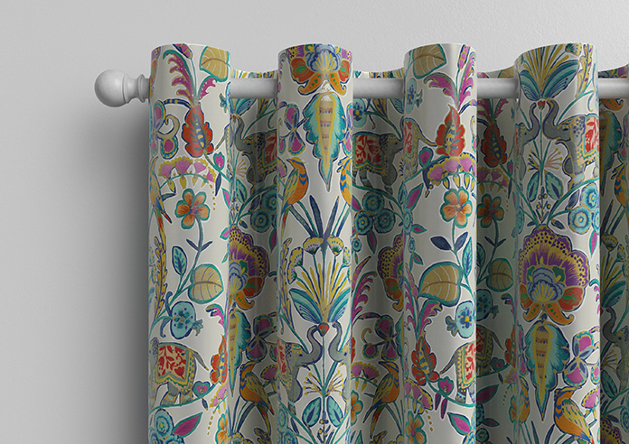 Bangalore Faux Silk, Azure Glow - Made to Measure Curtain - Image 12